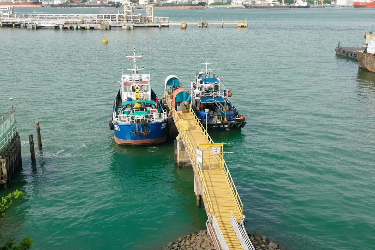 Penjuru Jetty Refuelling Kiosk - Coastal Bunkering for marine launch crafts and vessels including LSMGO and marine biofuels