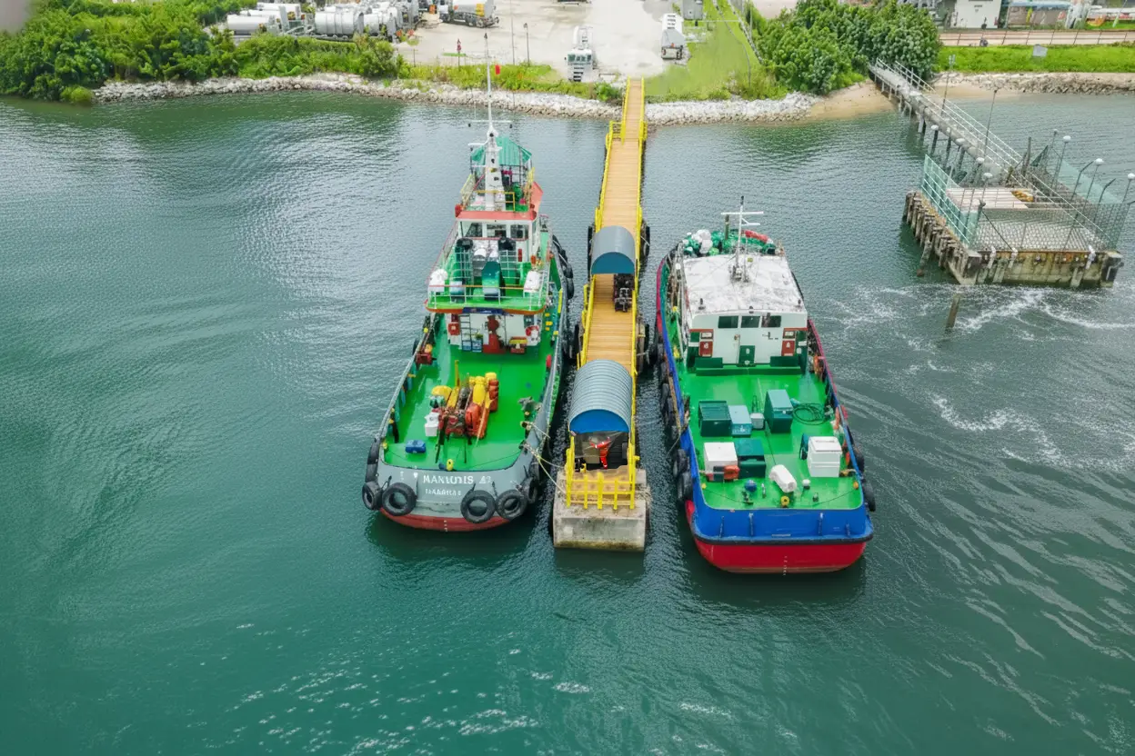 Penjuru Jetty Refuelling Kiosk - Coastal Bunkering for marine launch crafts and vessels including LSMGO and marine biofuels